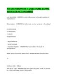 RD EXAM DOMAIN II QUESTIONS EXAMS WITH CORRCT ANSWERS