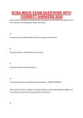 BCBA MOCK EXAM QUESTIONS WITH CORRECT ANSWERS 2026&period;