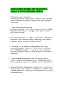 ADDICTION COUNSELING PRACTICES&comma; SKILLS & PROFESSIONAL ISSUES