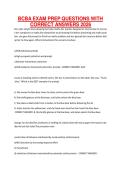 BCBA EXAM PREP QUESTIONS WITH CORRECT ANSWERS 2026&period;