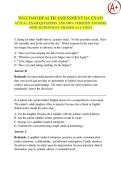 WGU D443 HEALTH ASSESSMENT OA EXAM  2026 &sol; 2027 QUESTIONS AND 100&percnt; VERIFIED ANSWERS WITH RATIONALES GRADED A&plus; LATEST