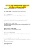 BCABA BACB Exam Prep Questions with Correct Answers 2026