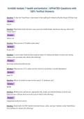 hcm330 module 7 health and behavior &vert; UPDATED Questions with&NewLine;100&percnt; Verified Answers