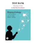 Biopsychology&comma; 11th edition &mdash; by John Pinel&comma; Steven Barnes &vert; Complete Test Bank &lpar;Ch&period; 1-18&rpar;