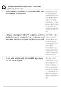 CDCES Exam Flashcards 2026 &sol; Score 100&percnt; &sol; Certified Diabetes Educator Study Guide Q&A