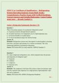 FDNY Z-51 Certificate of Qualification &ndash; Refrigerating System Operating Engineer Exam Study Guide &vert; Comprehensive Practice Exam with Verified Questions&comma; Correct Answers and Detailed Rationales &vert; Latest Update 2026&sol;2027 &ndash; Already Graded A&plus;