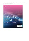 Test Bank For Family Practice Guidelines 7th Edition &vert; Jill C&period; Cash&comma; Cheryl A&period; Glass & Jenny Mullen &vert; ISBN 9780826183668 &vert; Chapters 1-23 Complete
