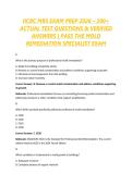 IICRC MRS EXAM PREP 2026 &ndash; 200&plus; ACTUAL TEST QUESTIONS & VERIFIED ANSWERS &vert; PASS THE MOLD REMEDIATION SPECIALIST EXAM