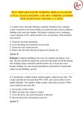 WGU D453 ADVANCED NURSING SKILLS OA EXAM  2026 &sol; 2027 QUESTIONS AND 100&percnt; VERIFIED ANSWERS WITH RATIONALES GRADED A&plus; LATEST