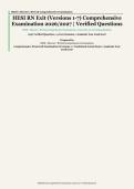 HESI RN Exit Comprehensive Examination&NewLine;&vert; HESI &sol; Elsevier&NewLine;&vert; Academic Year 2026&sol;2027&NewLine;&vert; Comprehensive Proctored Examination &mdash; Versions 1&ndash;7 Combined&NewLine;&vert; 1050 Verified Questions and Correct Answer Rationales