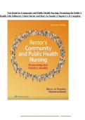 Test Bank For Community And Public Health Nursing&colon; Promoting The Public's Health 10th Edition &vert; Cherie L&period; Rector & Mary Jo Stanley &vert; ISBN 9781975164447 &vert; Complete