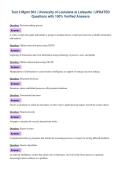 Test 2 Mgmt 303 &vert; University of Louisiana at Lafayette &vert; UPDATED&NewLine;Questions with 100&percnt; Verified Answers