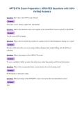 NPTE-PTA Exam Preparation &vert; UPDATED Questions with 100&percnt;&NewLine;Verified Answers