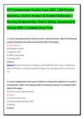 ATI Fundamentals Practice Exam 2027 &vert; 200 Practice Questions&comma; Correct Answers & Detailed Rationales &vert; Nursing Fundamentals&comma; Patient Safety&comma; Assessment & Clinical Skills &vert; Complete Exam Prep