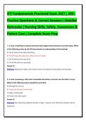 ATI Fundamentals Proctored Exam &vert; Questions & Correct Answers &vert; Complete Package Bundle