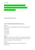 NUR 611 HEALTH ASSESSMENT 1 FINAL EXAM &NewLine;QUESTIONS WITH VERIFIED QUESTIONS DETAILED &NewLine;RATIONALES GRADED A&plus;