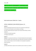 NUR 611 HEALTH ASSESSMENT 1 MIDTERM EXAM &NewLine;QUESTIONS WITH VERIFIED QUESTIONS DETAILED &NewLine;RATIONALES GRADED A&plus;