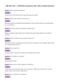 OM 300 Test 1 &vert; UPDATED Questions with 100&percnt; Verified Answers&NewLine;
