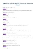 OM 300 Exam 1 Chilcutt &vert; UPDATED Questions with 100&percnt; Verified&NewLine;Answers