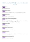 PACKAGE DEAL FOR OM 300 EXAMS with UPDATED Questions and 100&percnt; Verified Answers