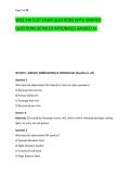 WIZZ AIR TCDT EXAM QUESTIONS WITH VERIFIED &NewLine;QUESTIONS DETAILED RATIONALES GRADED A&plus;