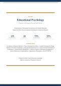 WGU D094 EDUCATIONAL PSYCHOLOGY ACTUAL EXAM 2026&sol;2027 &vert; Objective Assessment Prep & Study Guide &vert; Pass Guaranteed - A&plus; Graded&NewLine;&NewLine;