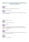 OM 300 Exam 1 &vert; The University of Alabama &vert; UPDATED Questions&NewLine;with 100&percnt; Verified Answers