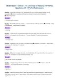 OM 300 Exam 1 Chilcutt &vert; The University of Alabama &vert; UPDATED&NewLine;Questions with 100&percnt; Verified Answers