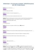 OM 300 Exam 3 &vert; The University of Alabama &vert; UPDATED Questions&NewLine;with 100&percnt; Verified Answers