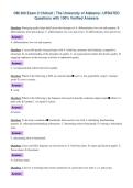 OM 300 Exam 2 Chilcutt &vert; The University of Alabama &vert; UPDATED&NewLine;Questions with 100&percnt; Verified Answers