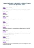 OM 300 Chilcutt Exam 1 &vert; The University of Alabama &vert; UPDATED&NewLine;Questions with 100&percnt; Verified Answers