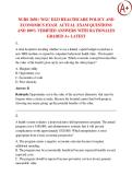 NURS 2650 &sol; WGU D223 HEALTHCARE POLICY AND ECONOMICS EXAM  2026 &sol; 2027  QUESTIONS AND 100&percnt; VERIFIED ANSWERS WITH RATIONALES GRADED A&plus; LATEST