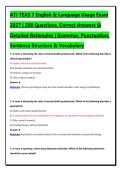 ATI TEAS 7 English & Language Usage Exam 2027 &vert; 200 Questions&comma; Correct Answers & Detailed Rationales &vert; Grammar&comma; Punctuation&comma; Sentence Structure & Vocabulary