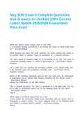 Nsg 3100 Exam 4 Complete Questions And Answers A&plus; Verified 100&percnt; Correct Latest Update 2025&sol;2026 Guaranteed Pass Exam