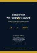 MCOLES STATE LICENSING ACTUAL EXAM 2026&sol;2027 &vert; Questions with Correct Answers &vert; Graded A&plus; &vert; Pass Guaranteed&NewLine;&NewLine;