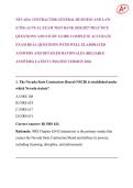 NEVADA CONTRACTOR GENERAL BUSINESS AND LAW  &lpar;CMS&rpar; ACTUAL EXAM TEST BANK 2026&sol;2027 PRACTICE  QUESTIONS AND STUDY GUIDE COMPLETE ACCURATE  EXAM REAL QUESTIONS WITH WELL ELABORATED  ANSWERS AND DETAILED RATIONALES &lpar;RELIABLE  ANSWERS&rpar; LATEST UPDATED VERSION 2