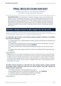 FINAL MCOLES ACTUAL EXAM 2026&sol;2027 UPDATED &vert; Michigan Law Enforcement Licensing &vert; Verified Questions & Answers &vert; Pass Guaranteed - A&plus; Graded&NewLine;&NewLine;