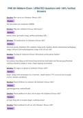 PNH 301 Midterm Exam &vert; UPDATED Questions with 100&percnt; Verified&NewLine;Answers