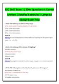 BSC Exam Questions & Correct Answers &vert; Complete Package Bundle