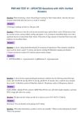 PNR 408 TEST &num;1 &vert; UPDATED Questions with 100&percnt; Verified&NewLine;Answers