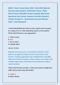 SNSA 7 Exam Actual Exam 2026 &vert; SonicWall Network &NewLine;Security Administrator Certification Exam &vert;&vert; Most &NewLine;Recent Exam 2026&vert;2027 Actual Complete Real Exam &NewLine;Questions And Correct Answers &lpar;Verified Answers&rpar; &NewLine;Already Graded A&plus; &vert; Guaranteed Success&excl; Newest &NewLine;Ex