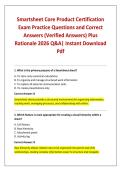 Smartsheet Core Product Certification Exam Practice Questions and Correct Answers &lpar;Verified Answers&rpar; Plus Rationale 2026 Q&A&vert; Instant Download Pdf