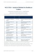 WGU D514 ACTUAL EXAM 2026&sol;2027 &vert; Already Graded A&plus; &vert; Analytical Methods for Healthcare Leaders &vert; Verified Solutions &vert; Pass Guaranteed&NewLine;&NewLine;