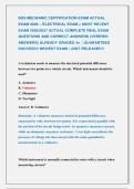 SOS MECHANIC CERTIFICATION EXAMS &vert;&vert; MOST RECENT EXAMS 2026&vert;2027 