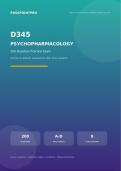 D345 Psychopharmacology &ndash; 200-Question Practice Exam with Answers & Detailed Explanations