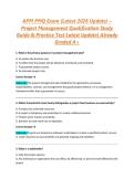 APM PMQ Exam &lpar;Latest 2026 Update&rpar; &ndash; Project Management Qualification Study Guide & Practice Test Latest Update&vert; Already Graded A&plus;