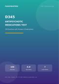 D345 Psychopharmacology &ndash; Antipsychotic Medications Practice Test with Answers & Detailed Explanations