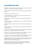 AQA ECONOMICS FINAL PAPER