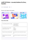 AMPP CIP1 EXAM &ndash; Accurate Solutions For Every&NewLine;Question