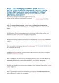 WGU C202 Managing Human Capital ACTUAL EXAM QUESTIONS WITH COMPLETE SOLUTION GUIDE &lpar;A&plus; GRADED 100&percnt; VERIFIED&rpar; LATEST VERSION 2026&sol;2027&excl;&excl;
